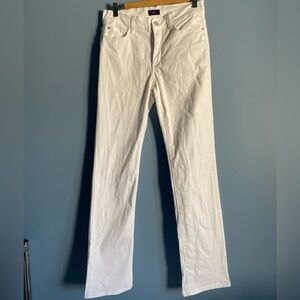NYDJ Marilyn White Straight-Leg Jeans